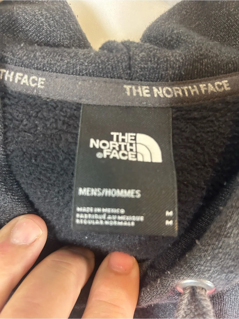The North Face Black Pullover Hoodie with Red Logo Patch